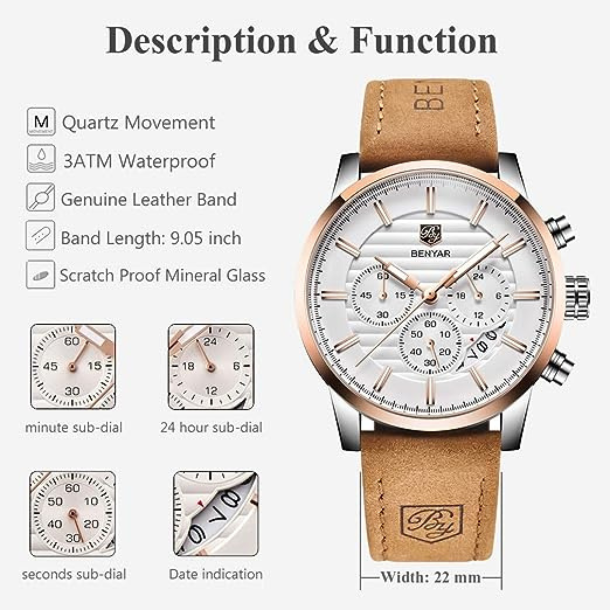 Manike BY 5104 Herren-Uhr Manike BY 5104 Herren-Uhr